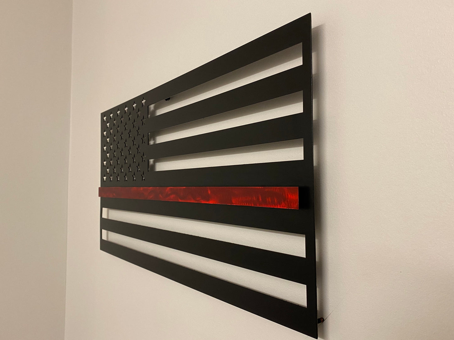 First Responder Flag |Thin Line | Metal American Flag | Available in multiple colors | Indoor/Outdoor use |Made in USA - Prismatic Metal