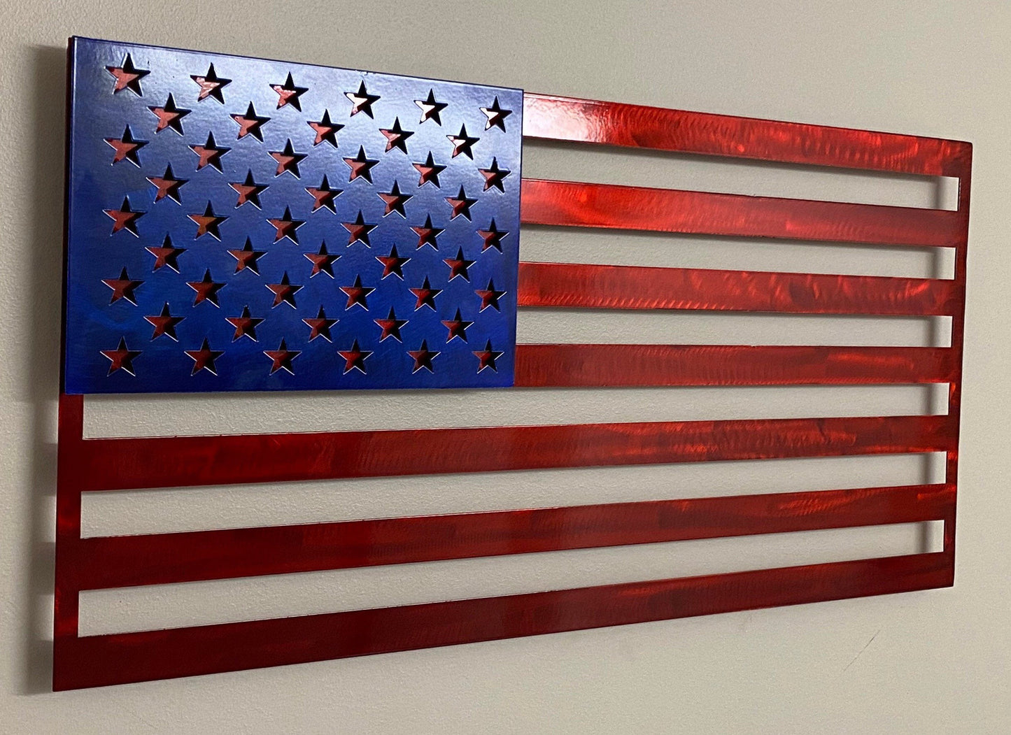 US FLAG - Stars On Stripes - Prismatic Metal