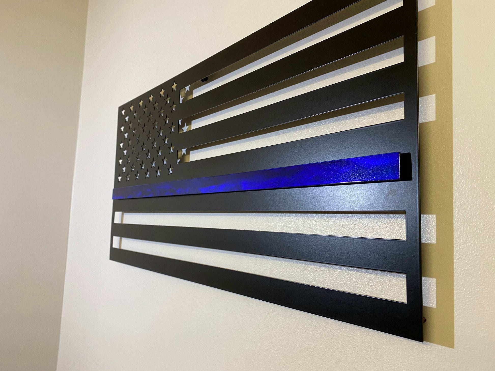 First Responder Flag |Thin Line | Metal American Flag | Available in multiple colors | Indoor/Outdoor use |Made in USA - Prismatic Metal