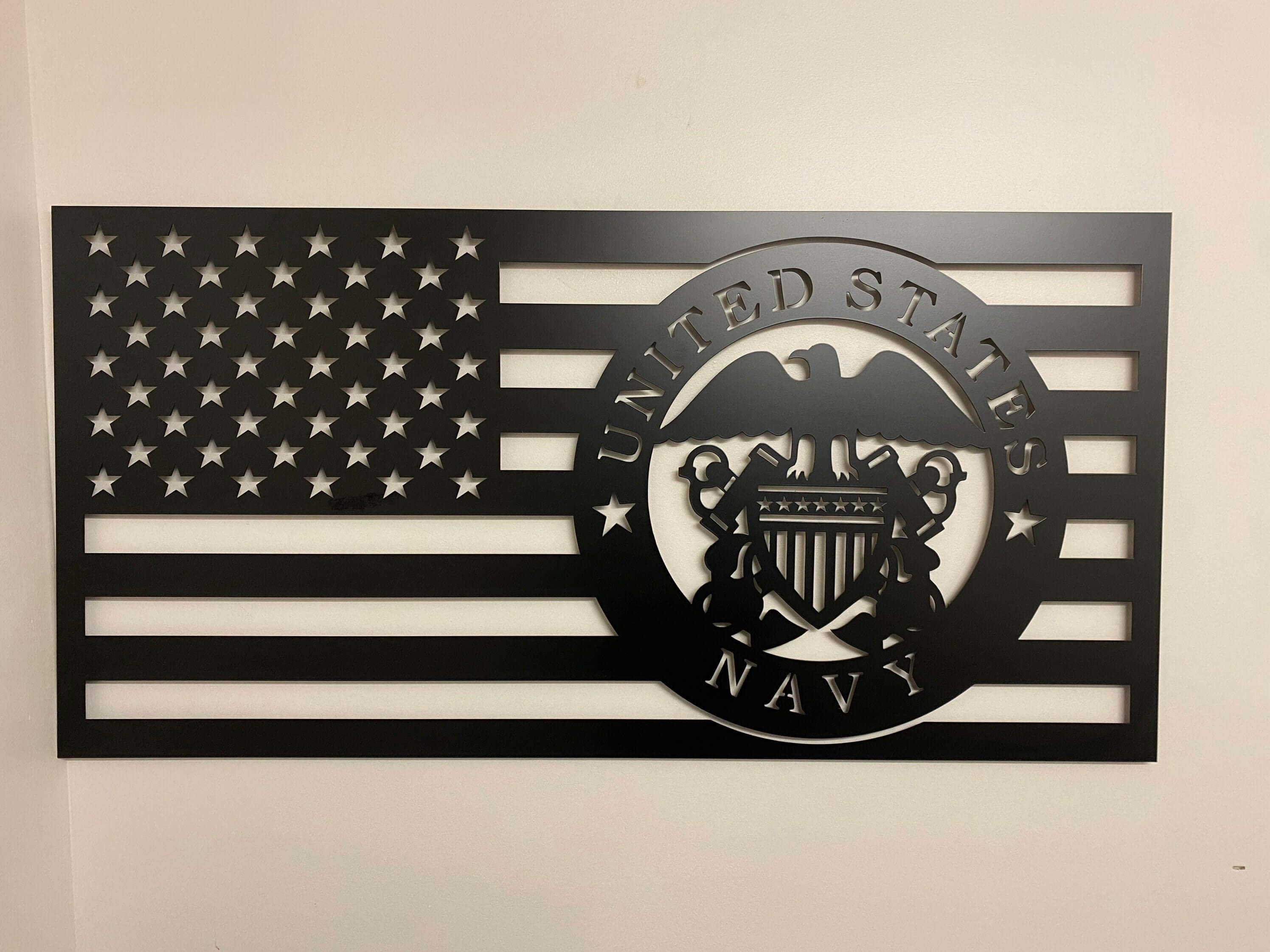 Large USA Flag Wall Art Flag Sign USA Metal Sign Custom Flag Sign USA Custom shops Metal Sign Custom Metal Patriotic Gift